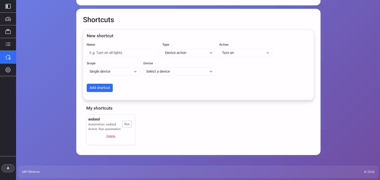 Automation Shortcuts